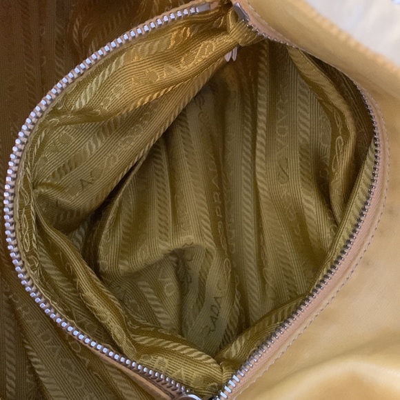 Authentic Prada Yellow Tessuto Nylon Buffalo Leather Easy Shoulder Tote … - Picture 12 of 14